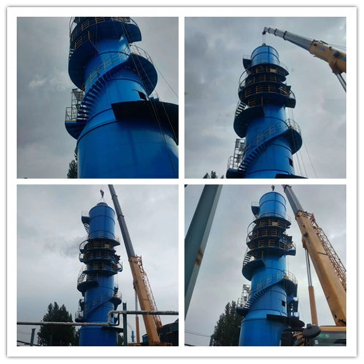 Wet desulfurization construction site using limestone/gypsum method