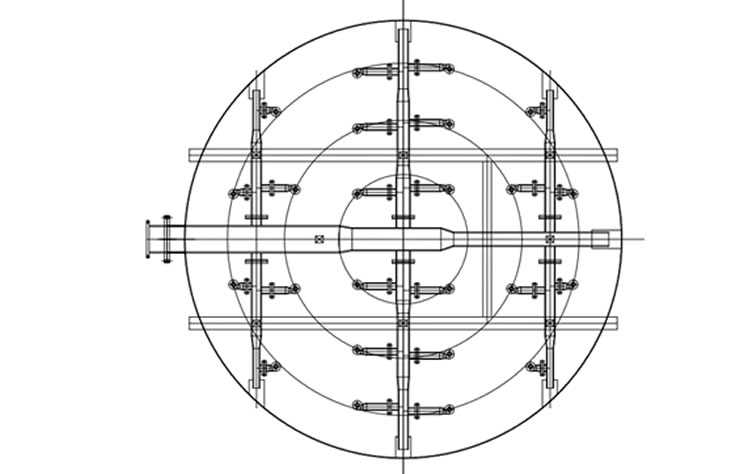 Spray Layer Layout Diagram for Desulfurization Tower