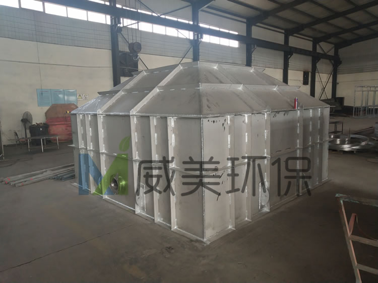 Completed stainless-steel casings for wet electrostatic precipitators